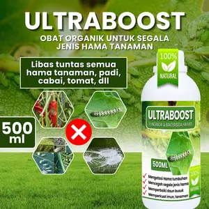 OBAT HAMA ULAT PADI SUNDEP BELUK isi 500 ML 100ml ULTRABOOST - Obat Hama tanaman Padi Terbaik, Obat Premium Atasi Hama Ulat Sundep, Wereng, Kungkang, Belalang dll Pada Padi - Obat Insektisida Pestisida Organik Untuk Padi Sawah Paling Lengkap dan Ampuh