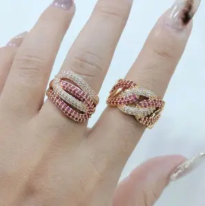 CINCIN WANITA MATA TANAM TERBARU AKSESORIES FASHION TIDAK BERKARAT TAHAN LAMA ROSEGOLD-GUDANGPERHIASAN887 Rings