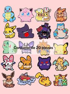 Set de 20 piezas surtidas de alfileres de esmalte con personajes de anime kawaii, insignias de aleación de zinc, accesorios unisex para mochilas y ropa, regalo perfecto