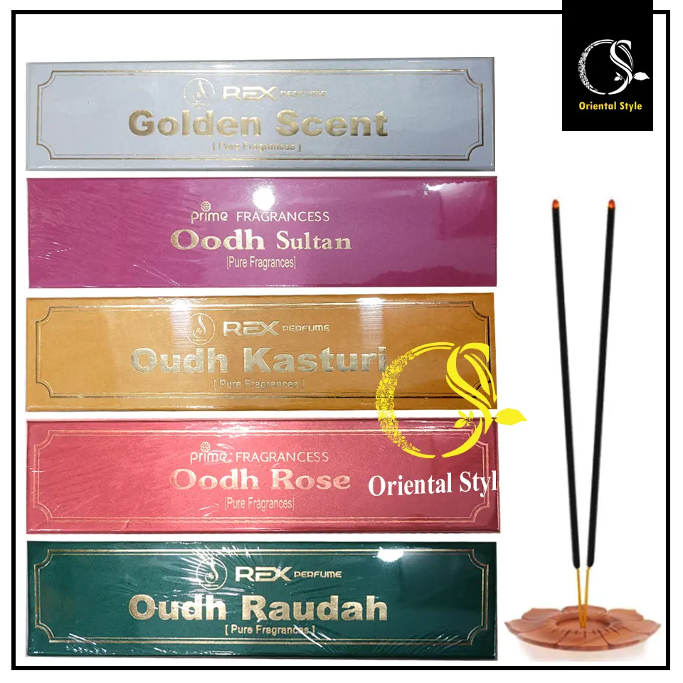 Bakhoor Oudh Incense Sticks - 50g (Oodh Rose/Oodh Sultan/Oodh Raudah/Oodh Muqallat/Oodh Mood/Oodh Shamah/Oodh Combodi) by Prime Fragnancess Supplies