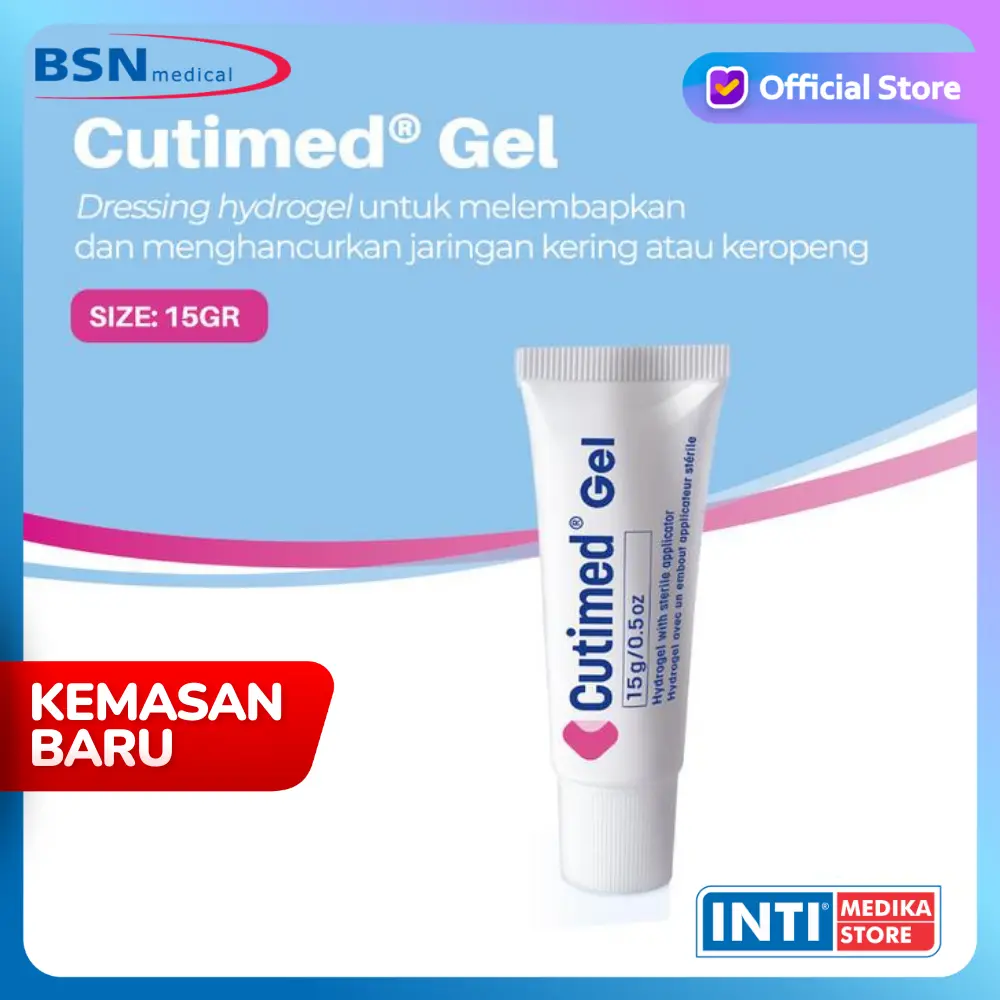 BSN - CUTIMED GEL 15 gr | Hydrogel Penyembuhan Luka Nekrotik 15 gr