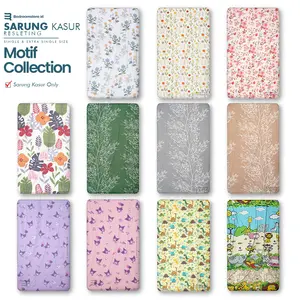 Sarung Kasur Resleting Motif Aesthetic 90x200 Tinggi 15/20/25/30