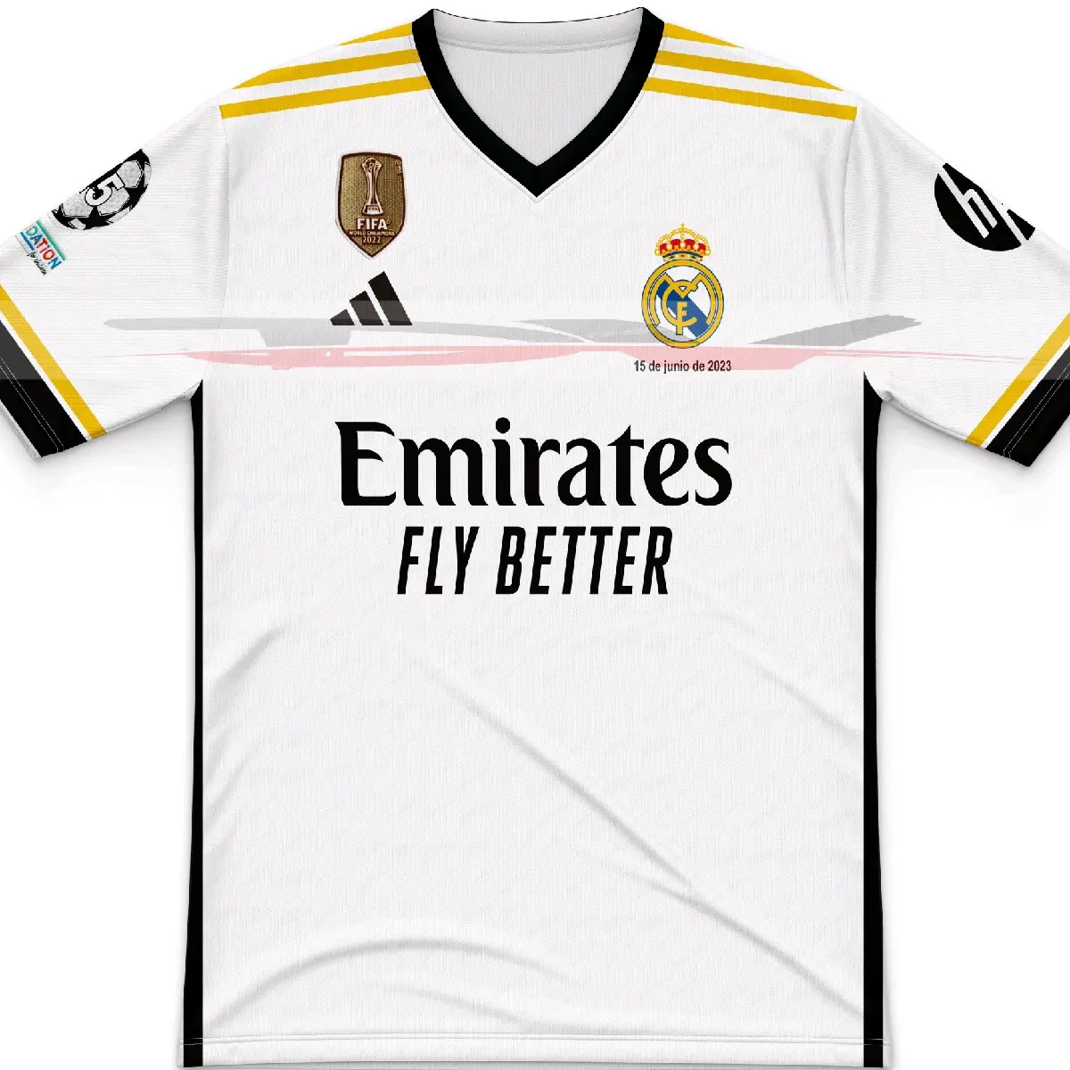 Jersey baju MADRID Fantasy Fans Gratis Print nama dan nomor punggung