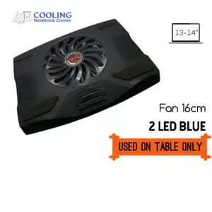 big fan Ace cooling Extra fan kipas laptop samoon untuk notebook 14 - 15 inch berkualitas murah