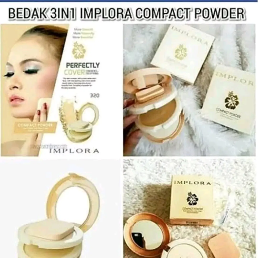BEDAK IMPLORA COMPACT POWDER 3IN1 Natural Shade