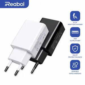 Reabol 5V 2A EU Plug Charger Travel Wall Charger Adapter For iPhone Huawei Samsung Xiaomi