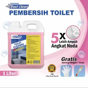 FASTCLEAN Pembersih Kamar Mandi Toilet Cleaner 1 Liter Anti Bakteri Cairan Ajaib Serbaguna cairan  pembersih