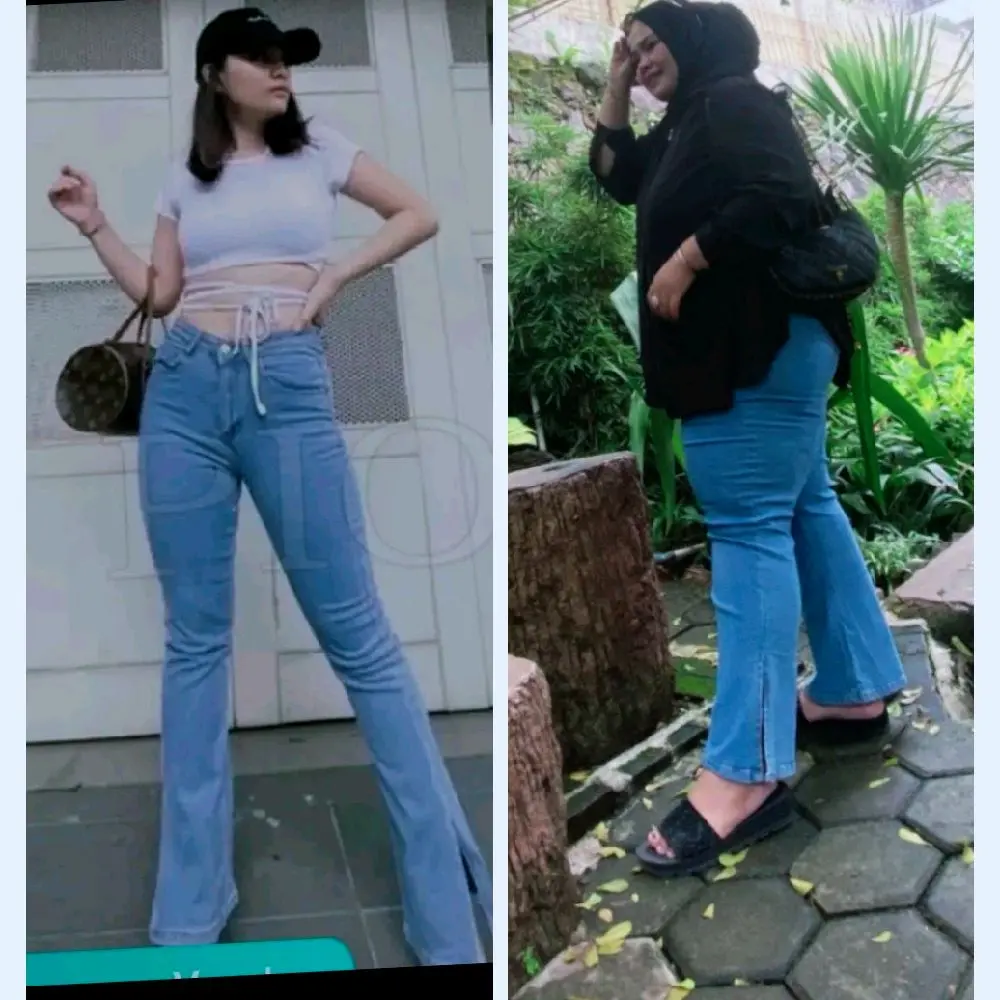 Jeans Belah Samping Super Jumbi Muat Bb60kg Sampai 130Kg