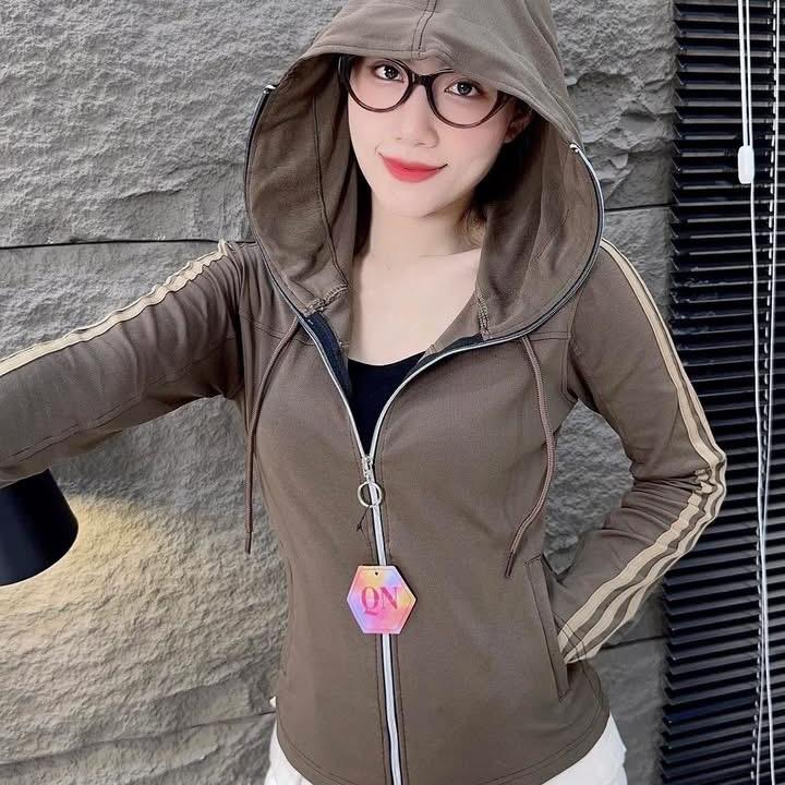( Áo vải mỏng )Áo khoác nữ form ôm chất vải gân borip , áo khoác mỏng mát - BR