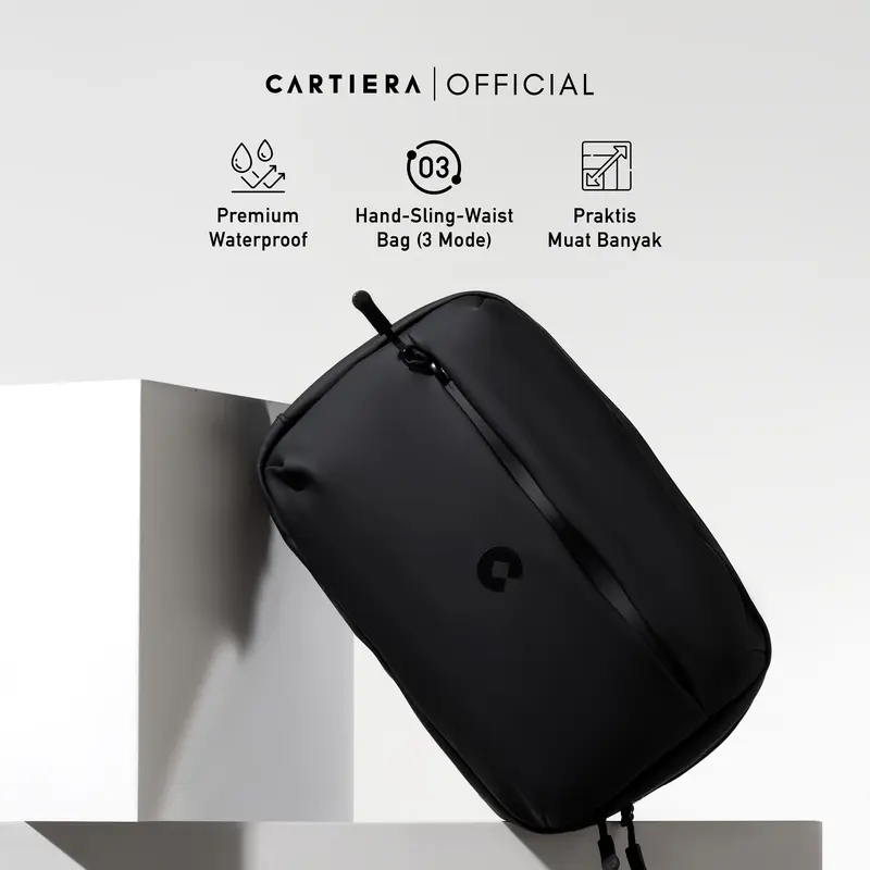 Cartiera Astro Hand Bag Sling Waistbag Pria Wanita Multifungsi Tas Pinggang Selempang Anti Air Waterproof Premium 0