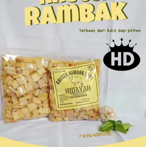 Kerupuk Rambak Mentah Kotak, Kemasan 1/4kg , Dari Kulit Sapi Pilihan, Enak Gurih Renyah Nikmat Mantap, Snack Keripik Kering Makanan Food murah Cemilan