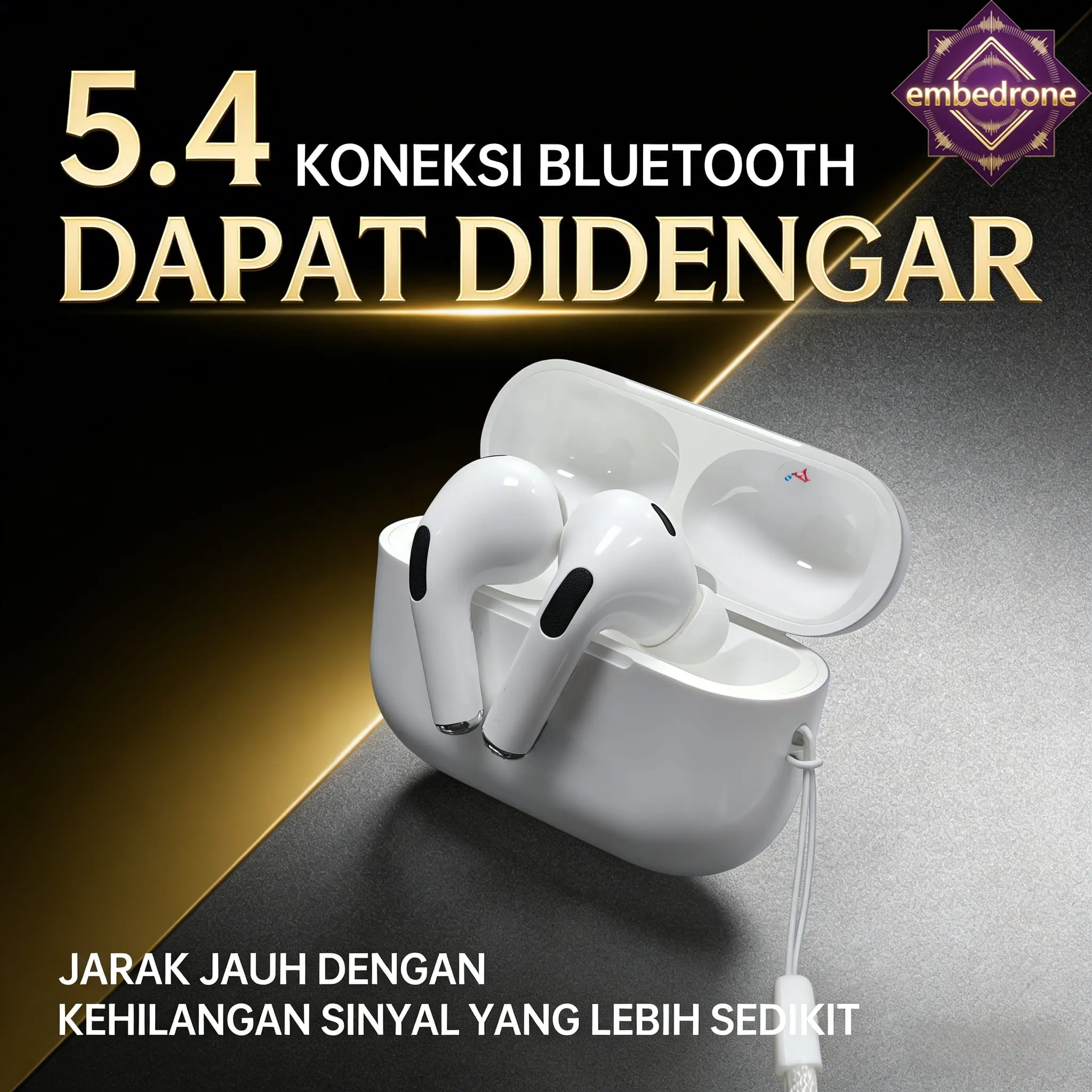 Headset Bluetooth Noise Cancelling 30dB HiFi Stere