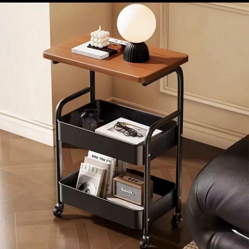 ( Hàng Loại 1 ) Kệ đa năng 3 tầng Full kim loại chắc chắn, mặt bàn MDF Thiết kế hiện đại tiết kiệm không gian