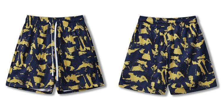 Product Introduction of Casual athletic shorts, tide quick-drying, basketball mesh, breathable, leopard print, casual running, loose summer Menswear Lingerie Tropical Bestie Operator 5