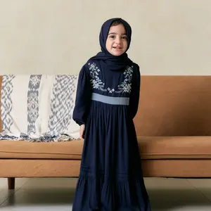 [HELLOMINI] 2-12T Dania Dress Gamis Katun Anak Perempuan | Baju Lebaran Idul Fitri 2025 HMN39