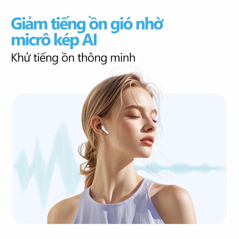 Tai nghe nhét tai nghe Bluetooth Lenovo LE209 AI, với chức năng Khử tiếng ồn chủ động, tăng cường cuộc gọi bằng giọng nói của AI, thời lượng pin 33 giờ, trình điều khiển 14,2mm | BigBuy360 - bigbuy360.vn