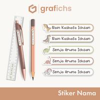 Gambar [90 pcs] Stiker Nama Alat Tulis Sekolah GISS301-310 by Grafichs - GISS301 dari Grafichs Kab. Bogor 1 Tokopedia
