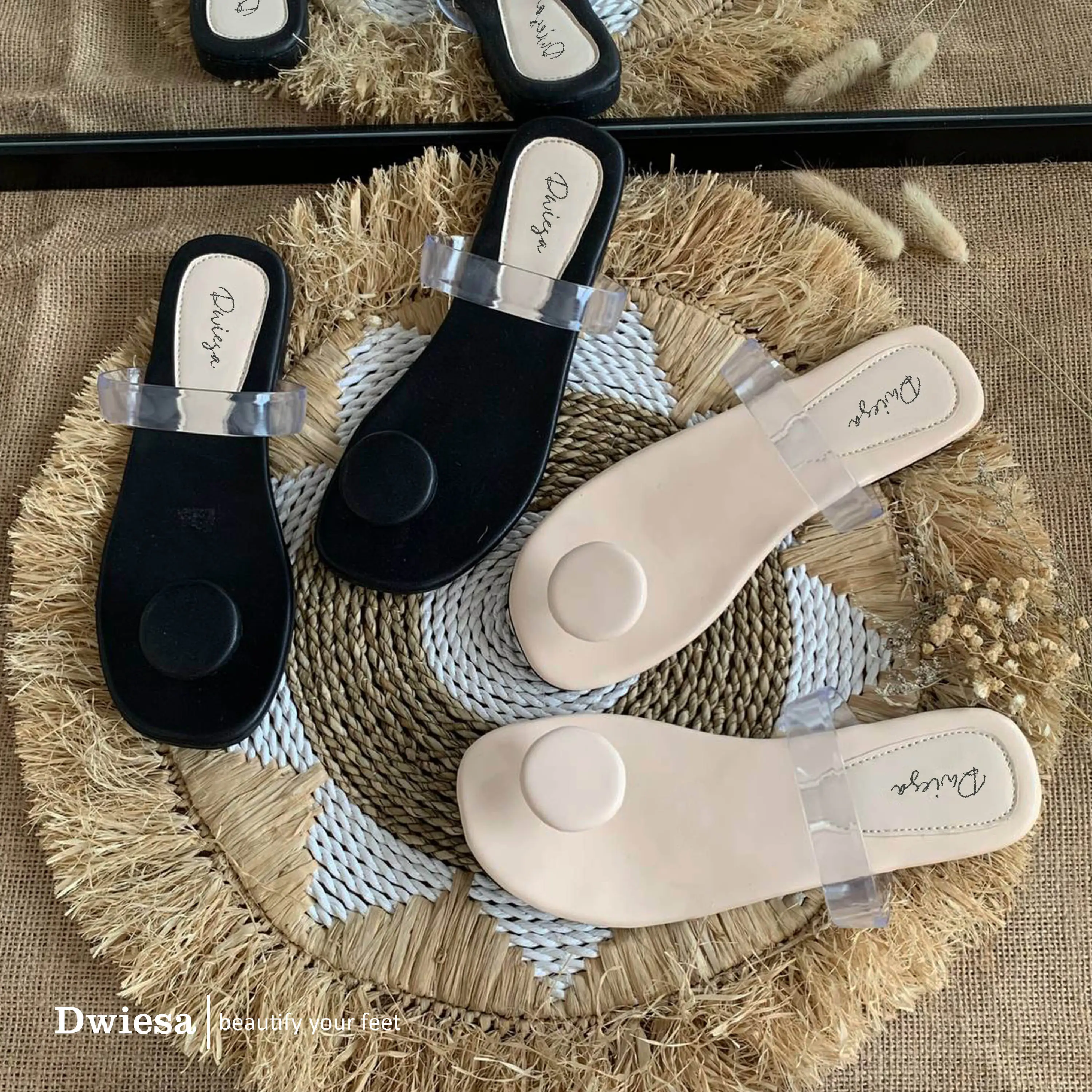 Sandal Wanita Premium Jelly Jamur Terbaru Sendal Dwiesa Collection Kekinian JJ02 Karet Jepit