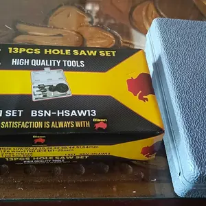 Hole Saw Kit 13 Pcs Mata Bor Pelubang Pipa Hidroponik / Kayu 1 Set