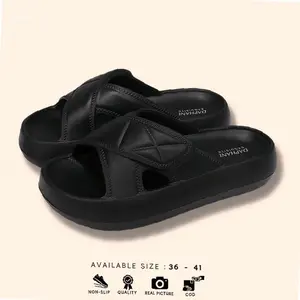 sandal platform wanita kekinian sandal wanita karet kekinian sandal di dalam rumah sandal wanita korean style elegan sandal keren wanita sandal anak perempuan cantik sandal wanita teplek elegan | Kekinian