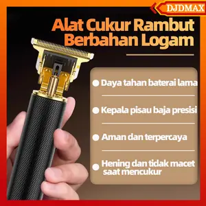 DJDMax Gunting Rambut, Alat Cukur Kepala, Fungsi Ganda Untuk Mencukur Kepala, Jenggot Dan Rambut, Dilengkapi Dengan Aksesori, Pendorong Kepala Listrik Rumah Tangga, Alat Cukur
