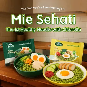 CNI Mie Sehati Goreng CNI - Mie Sehati Pertama dengan Chlorella dan Sayur untuk Kesehatan Anda Tanpa MSG Halal isi 4 piece