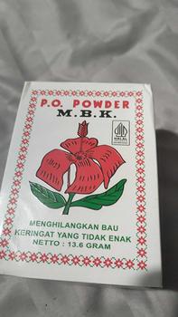 Product Review of P.O MBK Powder Silver/Putih Box (isi 12)/Bedak MBK Super/Biasa from t**2 0