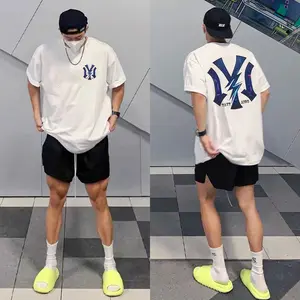 T-shirt Atasan Kekinian Korean Style Putih Pria Dewasa Distro Katun Oversize Lengan Pendek Keren Premium Unisex C1401