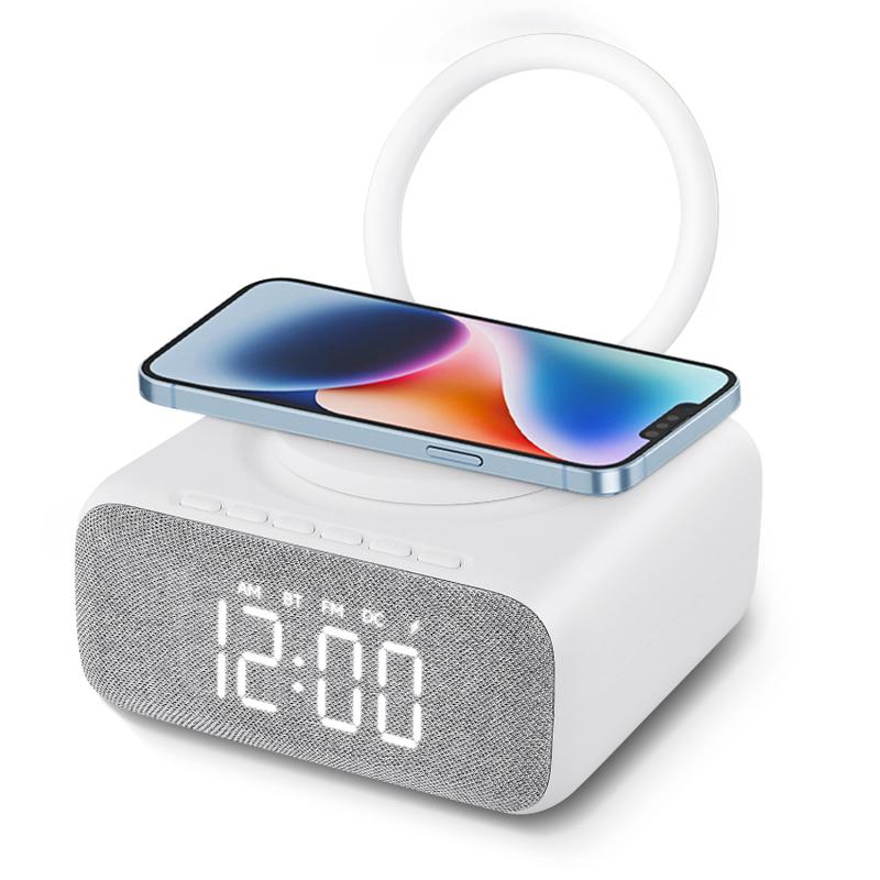 Product Introduction of Smart Alarm Clock Snooze Function Charging Station Radio Alarm Clock ， Alarm Clock Bluetooth Speaker Mains Operated Digital Alarm Clock without Ticking 22
