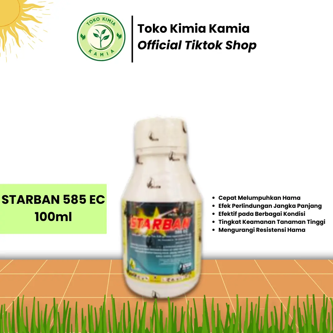 Insektisida Starban 585 EC 100 ml untuk Mengatasi Hama Tanaman