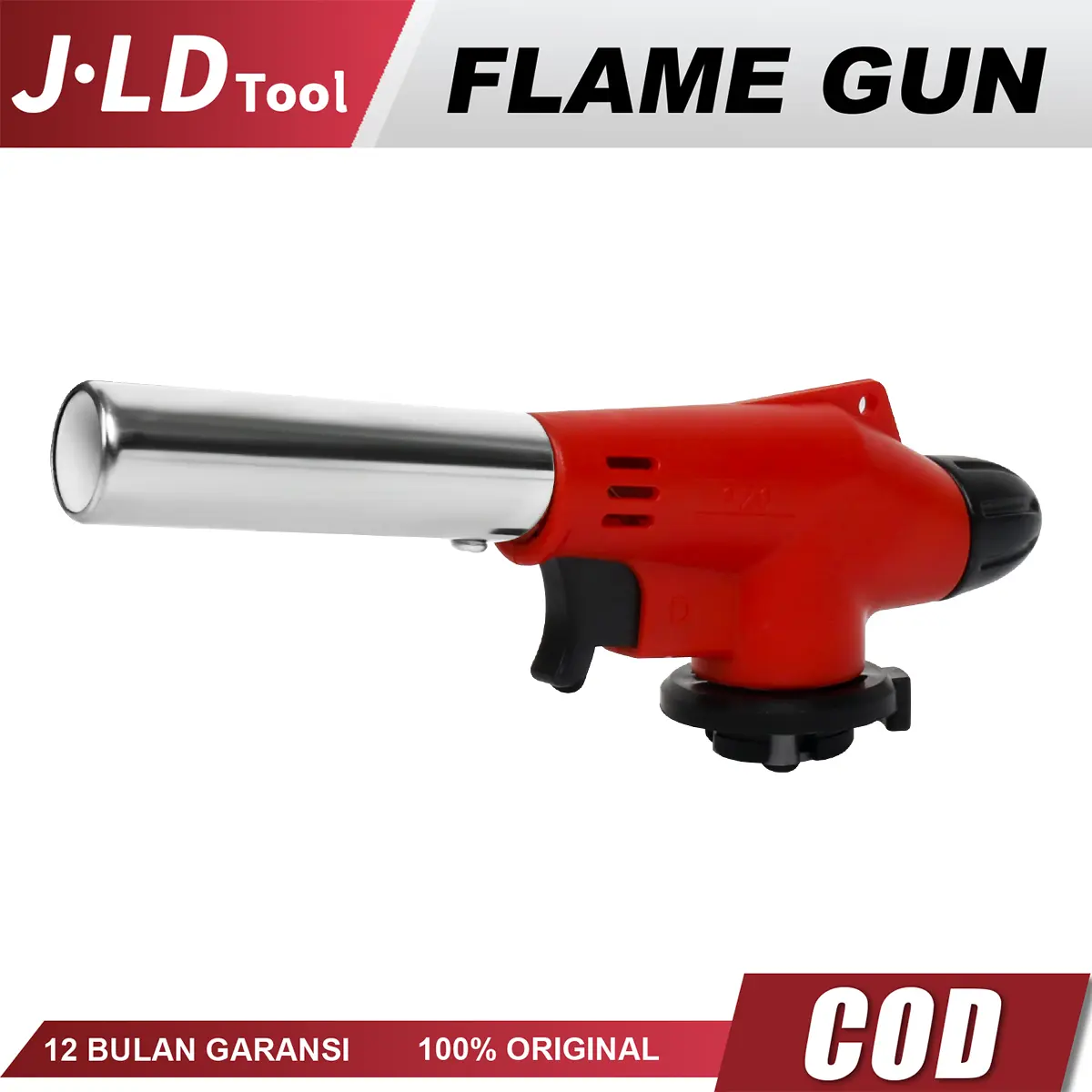 JLD Gas Torch Flame Gun BBQ Blow Torch Adjustable Flame (Bahan Bakar Butana Tidak Termasuk)