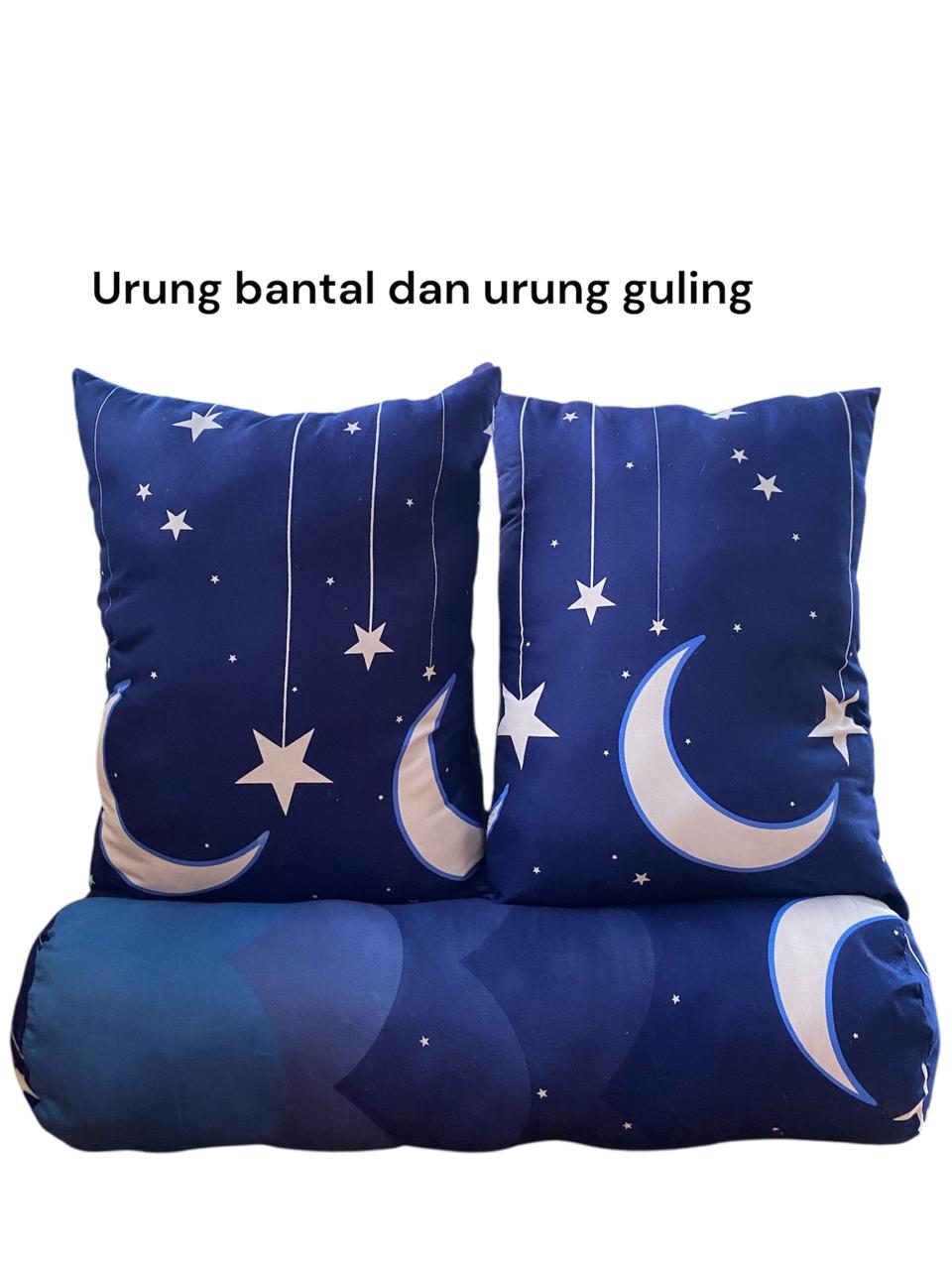 Urung Bantal 2 Guling 1 Motif Klasik dan Nyaman untuk Tidur Malam promo resleting