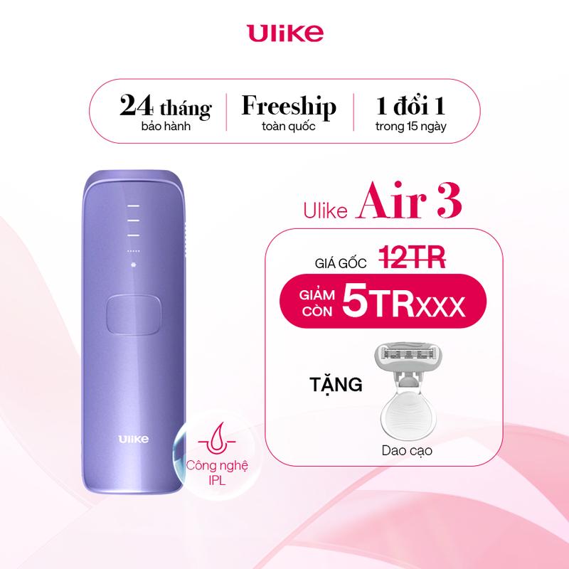 Máy triệt lông Ulike Air 3 công nghệ làm mát Ice Cooling IPL Sapphire Tím - LK