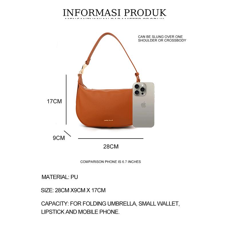 【CARRIEKOLLER】 Tas Bahu Wanita Tas Selempang Women's Casual Shoulder Bag