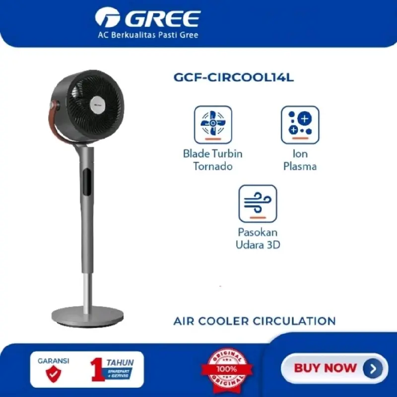 Air Circulation Fan Gree GCF-CIRCOOL14L | Stand desk 2in1 swing premium GCFCIRCOOL14L ion plasma 0