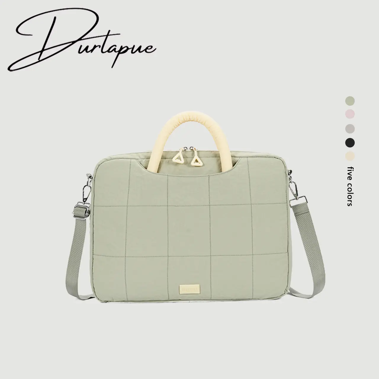 Durlapue - Tas laptop color-blocked baru (muat laptop 16 inci), serbaguna untuk bepergian, kapasitas besar, tahan benturan, kasual dan menarik, unisex.