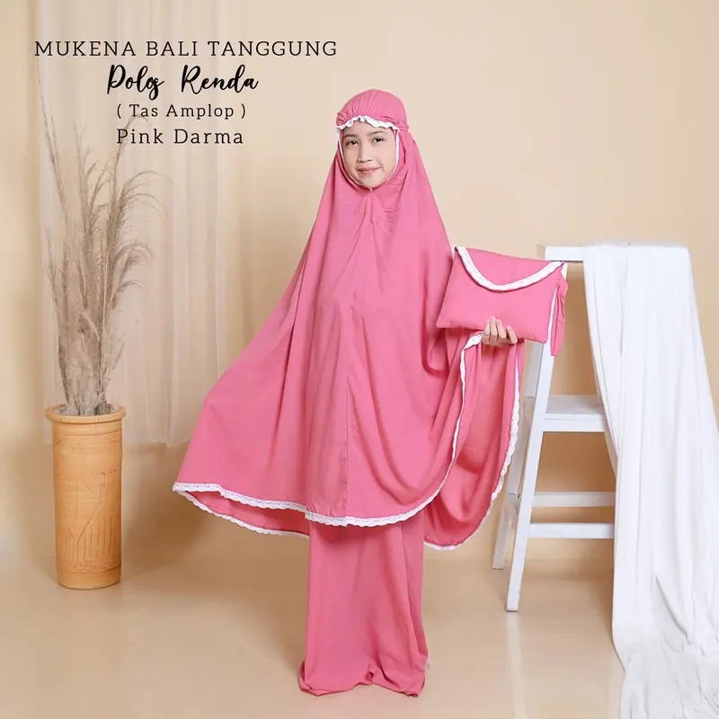 MUKENA ANAK || MUKENA POLOS TANGGUNG || MUKENA RENDAH Muslim KEKINIAN Nyaman 1