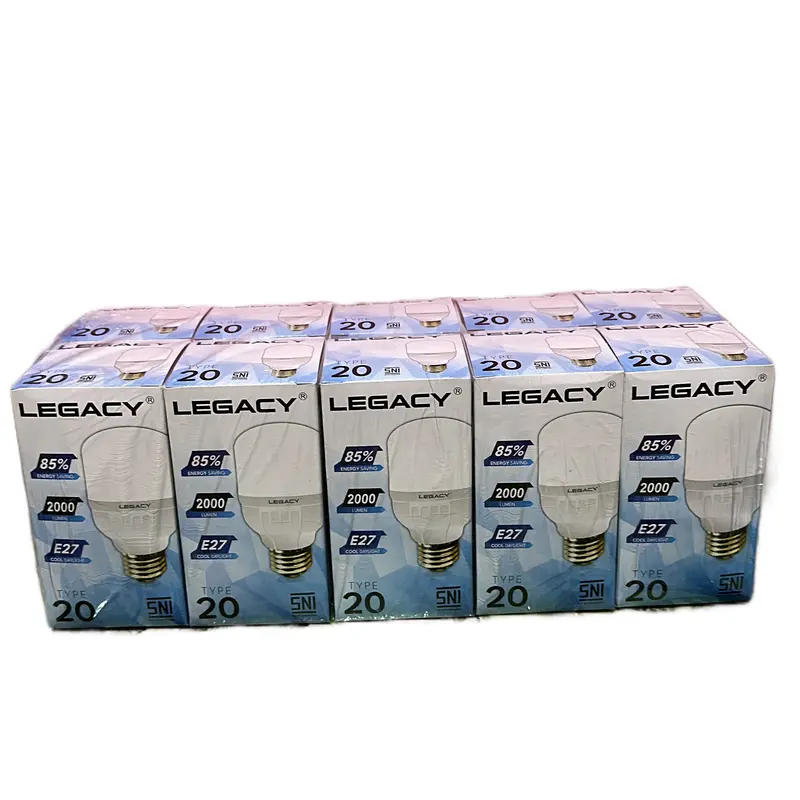 Lampu LED Legacy Type 20 Isi 10 Pcs - Terang dan Hemat 0