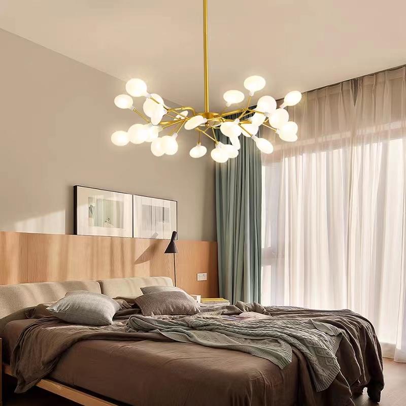 【Siap Stok COD】Lampu Hias Gantung Desain Kunangkunang Gaya Modern 18/30 kepala Antik Untuk Ruang Tamu Kamar Ruang Tamu Sederhana 5