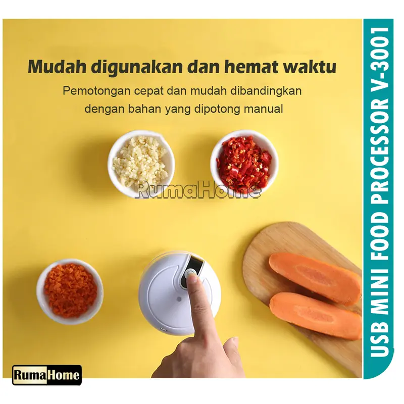 USB Mini Chopper V-3001 USB Mini Food Processor  Usb Blender mini Serbaguna  Blender Bumbu Portable 2