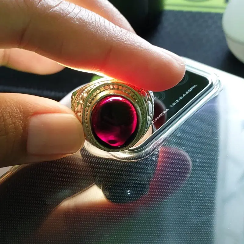Aksesoris Cincin Pria Kecubung Wulung Super AR2 0