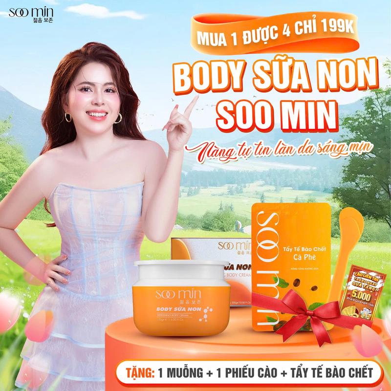 Kem Body Trắng Da Cấp Tốc, Kem Body SỮA NON SOOMIN HÀN QUỐC Trắng Da Chính Hãng…
