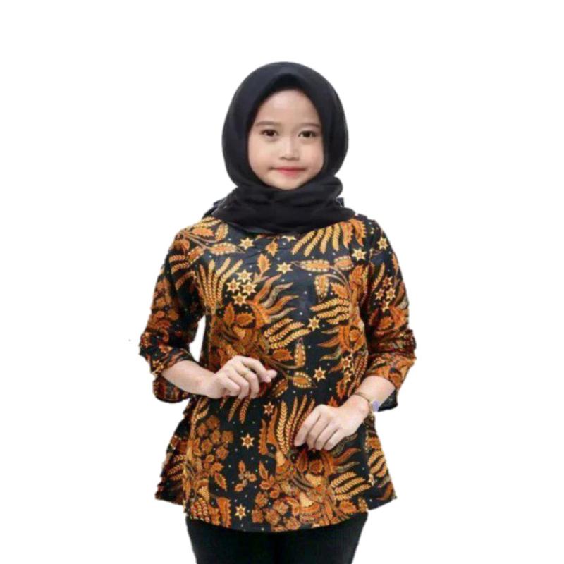 Product Introduction of atasan blouse batik anak cewek umur 5 sampai 12 tahun | seragam muslim blouse anak cewek TPQ TPA 4