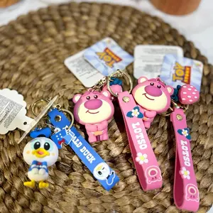 Gantungan Lucu Lotso dan Donald Duck Karakter Lucu untuk Tas dan Kunci ganci couple kucing unik keychain ohsome