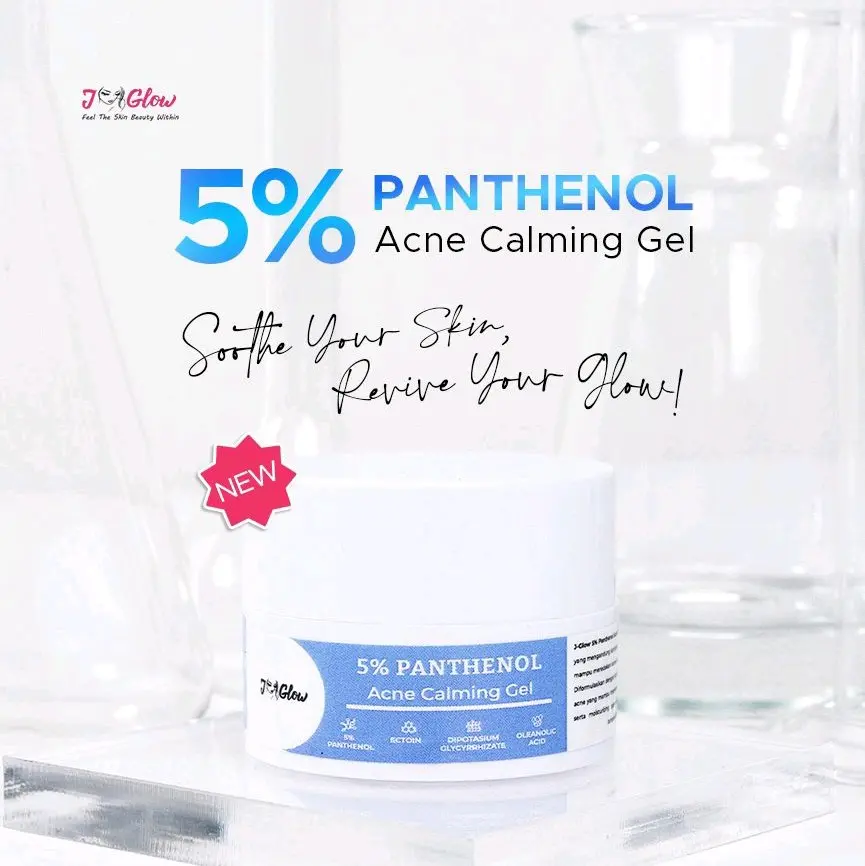 JGLOW - 5% PANTHENOL ACNE CALMING GEL membantu melembabkan wajah berjerawat - 10 gr Berjerawat Treatment Wajah