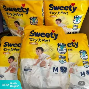 PAKET 5pack M,L,XL SWEETY BRONZE PANTS DRY X-PERT Diapers popok bayi paket isi 5pack