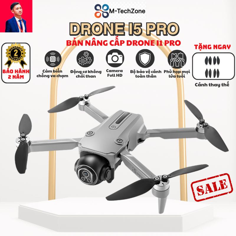  Drone i5 PRO Drone MINI Dành Cho Người Mới Tập Chơi Có Bảo Vệ Cánh Chống Va Chạm Camera HD Điều Khiển Lên Xuống 180 độ Tự Bảo Vệ Khi Bao Với Tốc Độ Cao Camera Phụ Kiện 