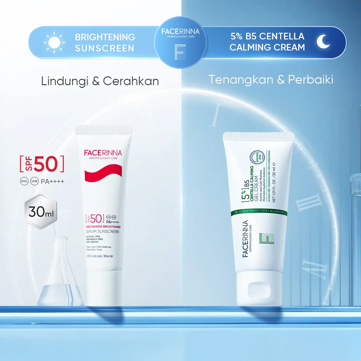 B5 Centella Cream & Brightening Sunscreen 30ml
