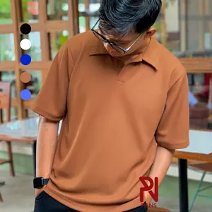Kaos Polo Knit Waffle Polo Shirt Knit Premium Polo Shirt Korean Style Kaos Polo Kuliah Kaos Polo Kantor Kaos Polo Casual | PANS Indonesia
