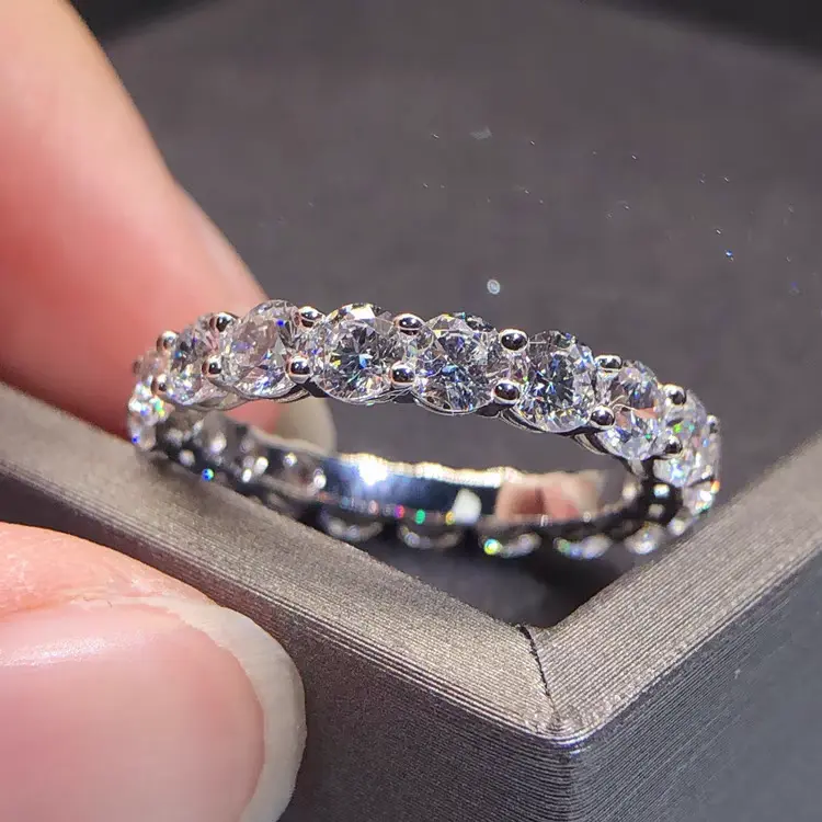 Moissanite [Luxury Ring] High-quality D grade Moissanite women's wedding ring